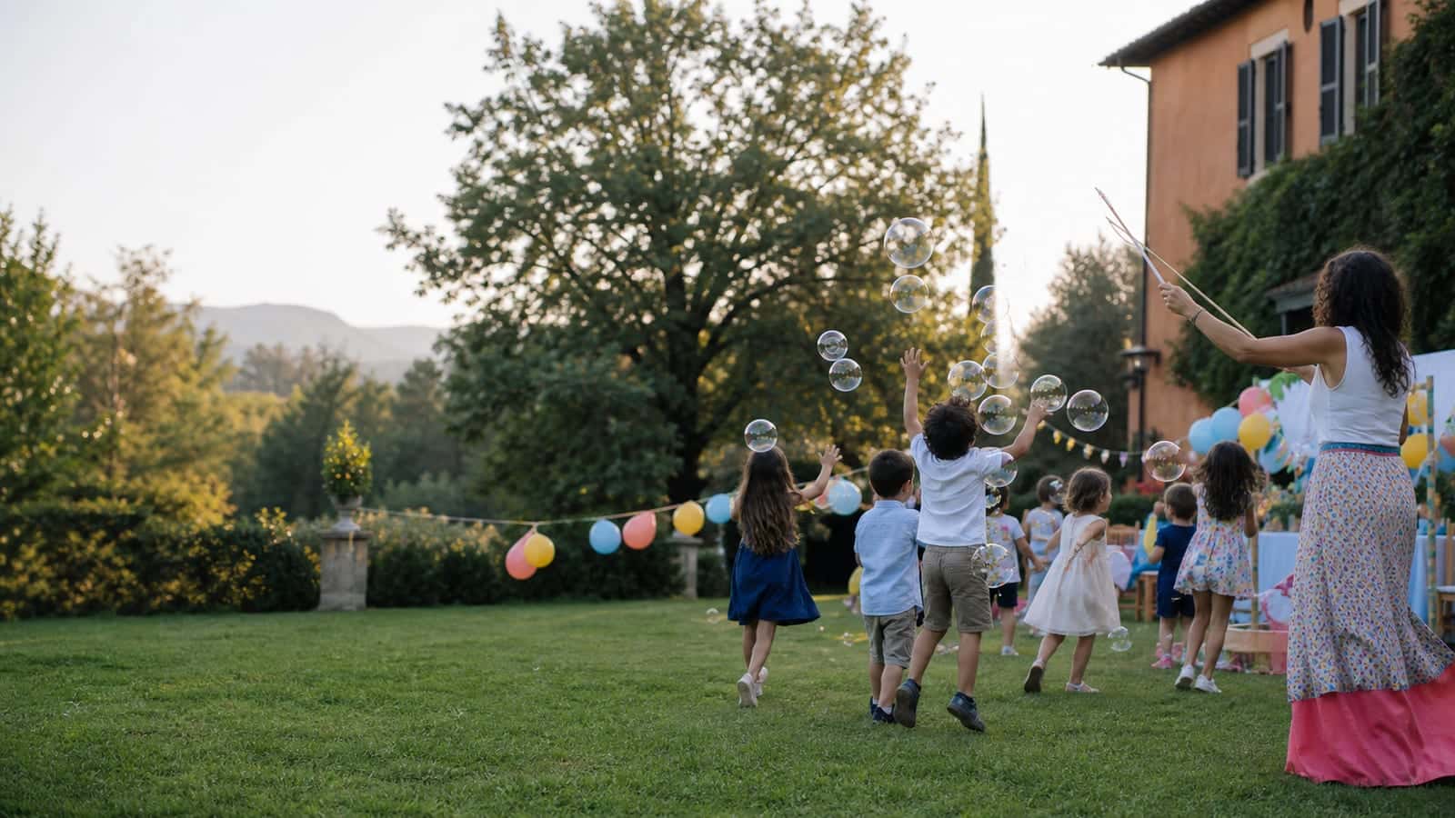 Immagine illustrativa di un momento colorato durante una festa per bambini
